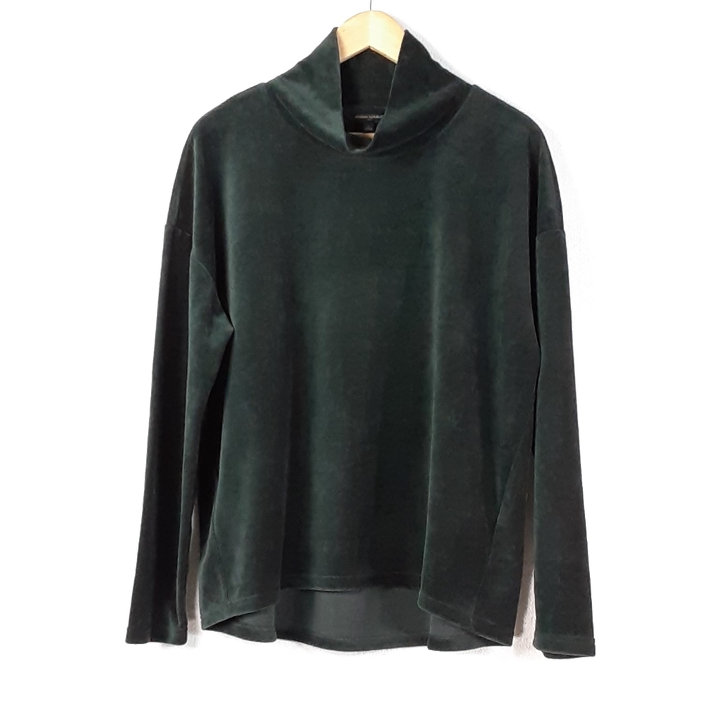 Bananna Republic velour knit top size large
